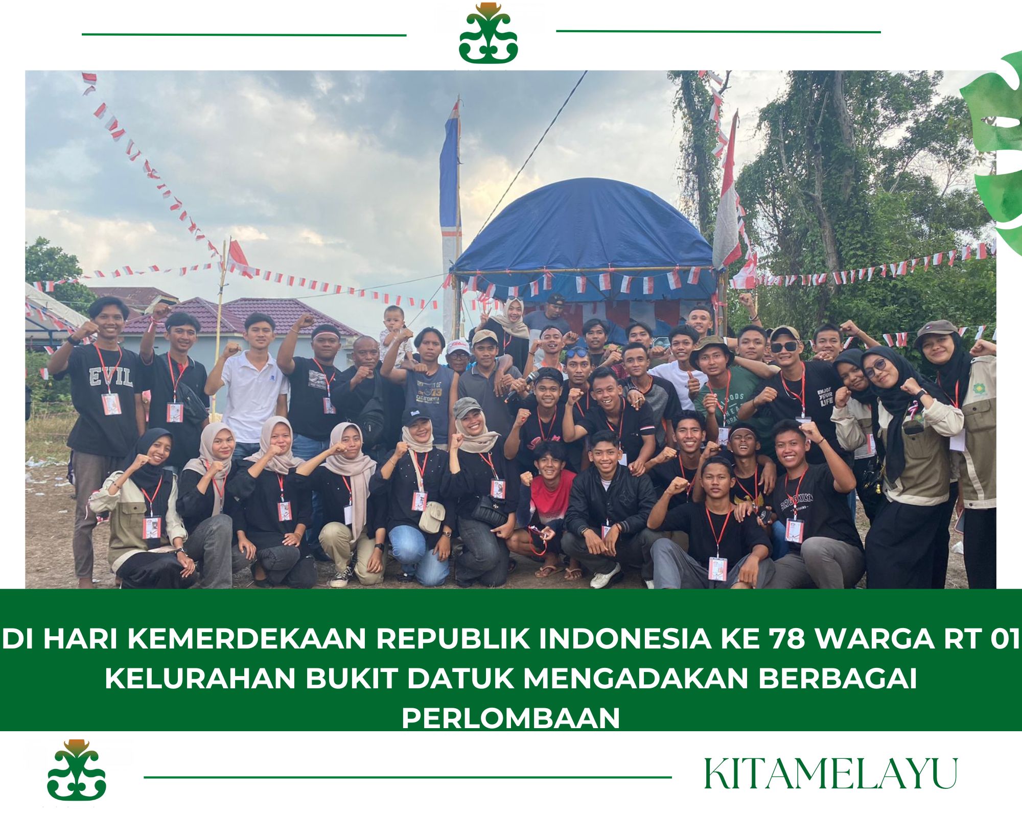 Di Hari Kemerdekaan Republik Indonesia Ke 78 Warga Rt 01 Kelurahan Bukit Datuk Mengadakan 0536